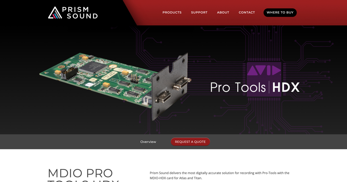 MDIO HDX Module - Prism Sound