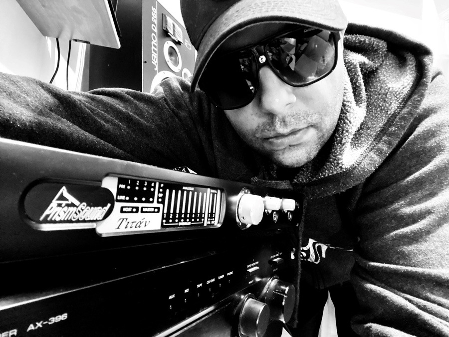 Kav Sandhu with his Prism Sound Titan