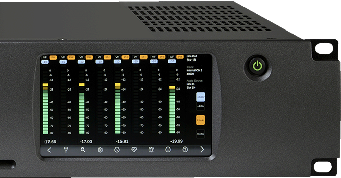 The Dream ADA-128 with front panel touchscreen control panel
