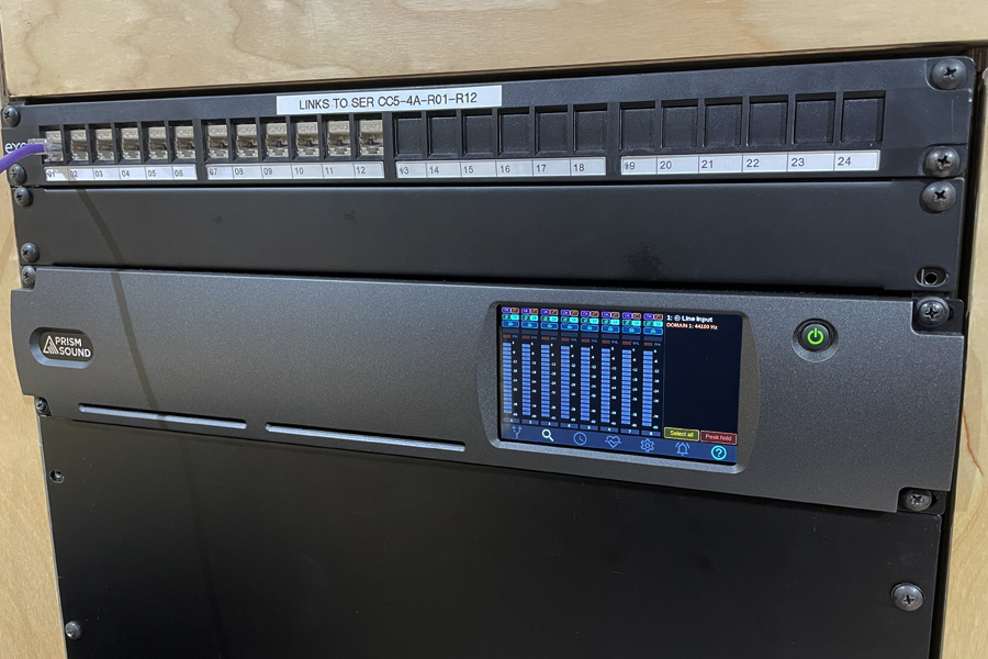 The Prism Sound ADA-128 in the RBC control room