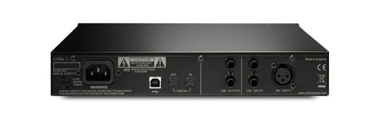Lyra 1 compact audio interface - Prism Sound