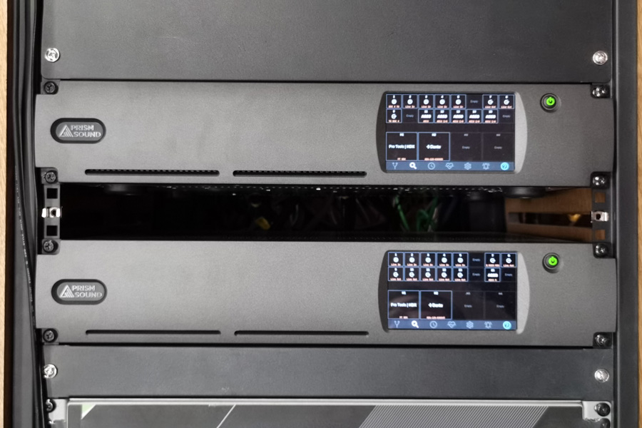 The two Prism Sound Dream ADAs in the SSGY Studio